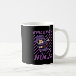 Epilepsy Ninja Purple Ribbon Seizures Awareness Co Coffee Mug