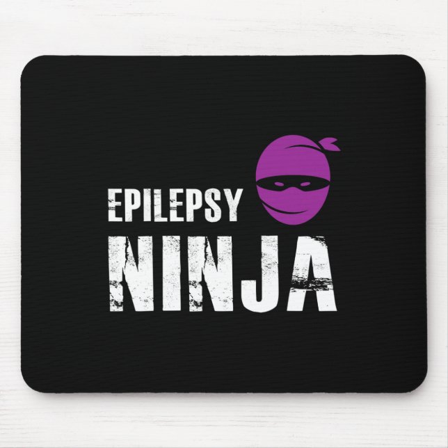 Epilepsy Ninja - Support Awareness Fighter  Mouse Pad (Front)