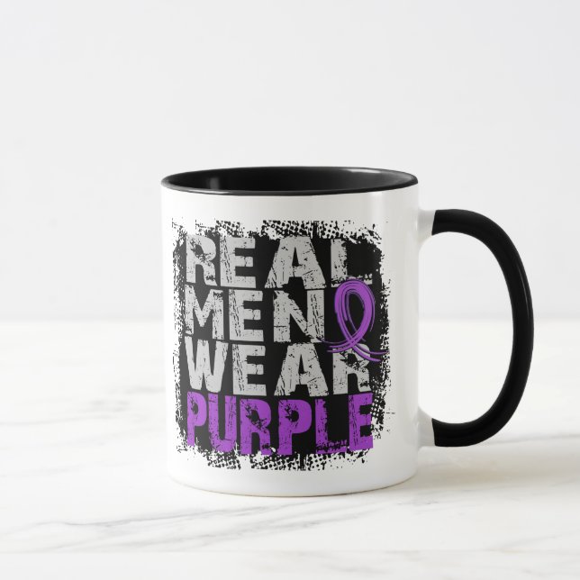 Epilepsy Real Men Wear Purple Mug (Right)