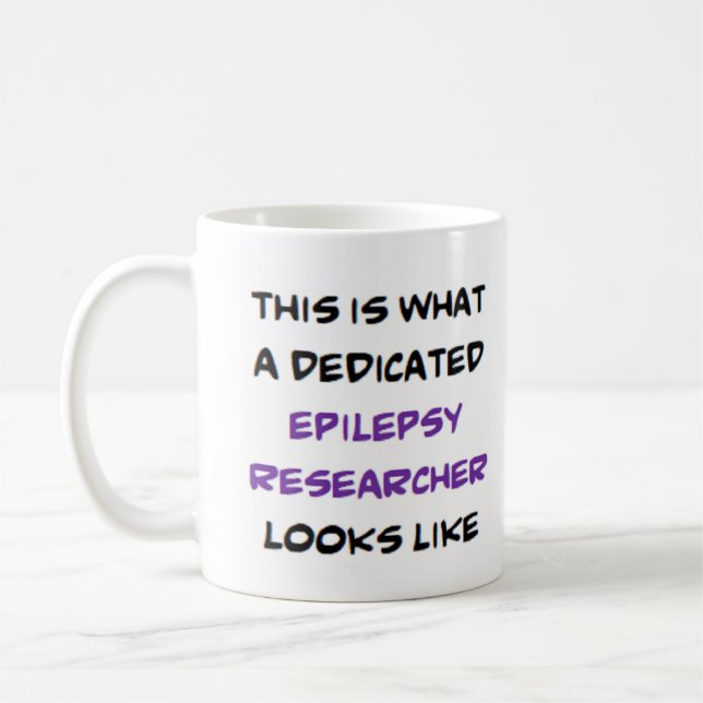 epilepsy researcher, dedicated coffee mug (Left)