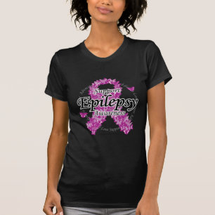 Epilepsy Ribbon of Butterflies T-Shirt