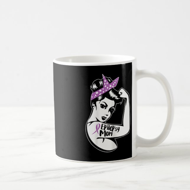 Epilepsy Support - Epileptic Awareness Epilepsy Mo Coffee Mug (Right)