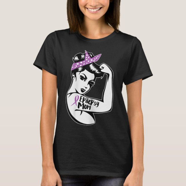 Epilepsy Support - Epileptic Awareness Epilepsy Mo T-Shirt (Front)