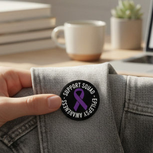 Epilepsy Support Squad Awareness Gift 6 Cm Round Badge