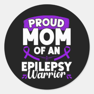 Epilepsy Support Warrior Epilepsy Awareness Month  Classic Round Sticker