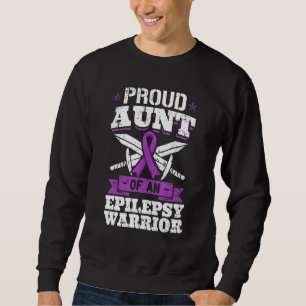 Epilepsy Warrior Aunt Epileptic Seizure Disorder A Sweatshirt