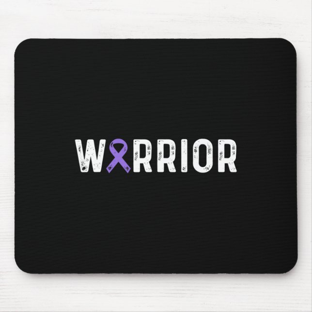 Epilepsy Warrior Awareness Purple Ribbon Men and W Mouse Pad (Front)