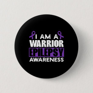 Epilepsy Warrior Epilepsia Seizure Disorder Epilep 6 Cm Round Badge