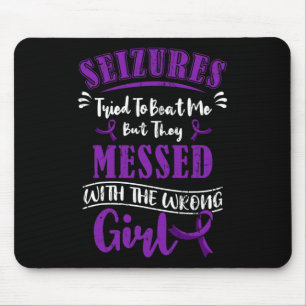 Epilepsy Warrior Epileptic Girl Seizure Disorder A Mouse Pad