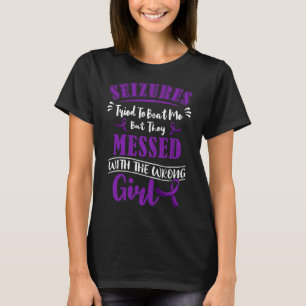 Epilepsy Warrior Epileptic Girl Seizure Disorder A T-Shirt