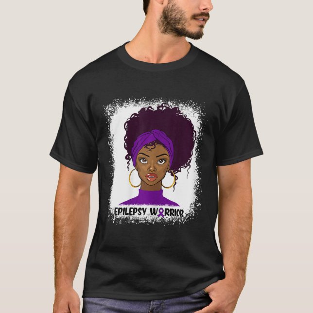 Epilepsy Warrior Fighter Support Epilepsy Awarenes T-Shirt (Front)