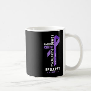 Epilepsy Warrior God Jesus Christ Epilepsy Awarene Coffee Mug
