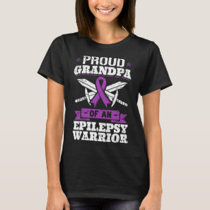 Epilepsy Warrior Grandpa Epileptic Seizure Disorde T-Shirt