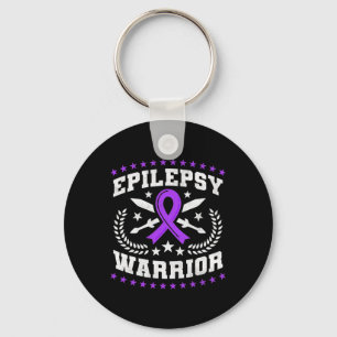Epilepsy Warrior Key Ring