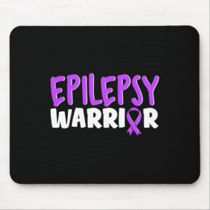 Epilepsy Warrior Kids Purple Ribbon Awareness Mouse Pad
