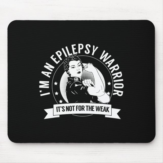 Epilepsy Warrior NFTW  - Epilepsy Awareness Mouse Pad (Front)