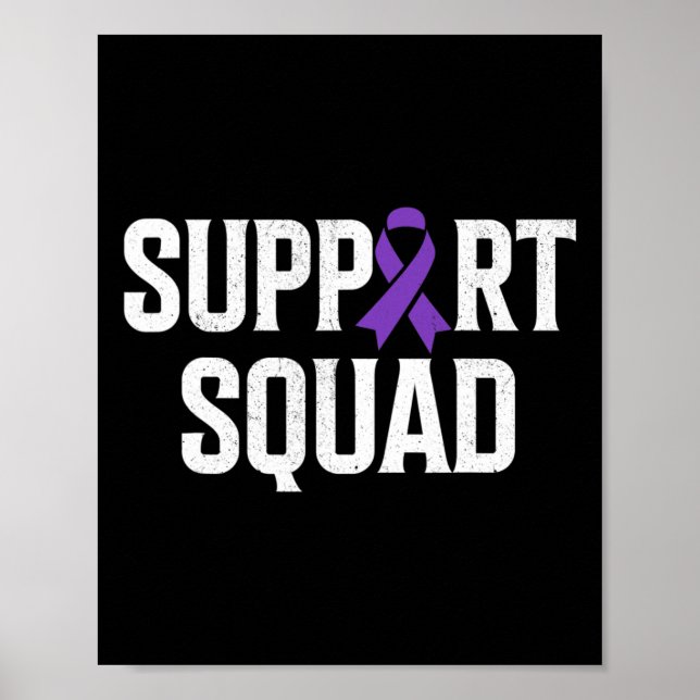 Epilepsy Warrior Support Squad Support Epilepsy Aw Poster (Front)