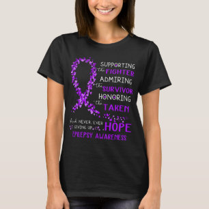 Epilepsy Warrior Supporting Fighter T-Shirt