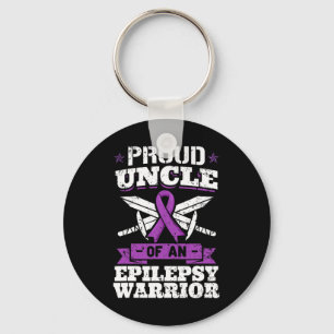 Epilepsy Warrior Uncle Epileptic Seizure Disorder  Key Ring