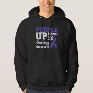 Epileptic Warrior & Purple Ribbon Epilepsy Awarene Hoodie