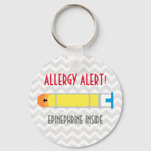 Epinephrine Allergy Alert Key Chain