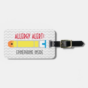 Epinephrine Allergy Alert Tag for Medical Kit