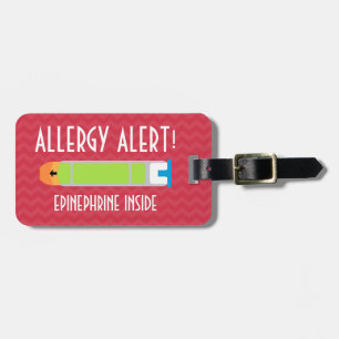 Epinephrine Allergy Alert Tag for Medical Kit