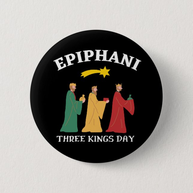 Epiphani Three Kings Day 6 Cm Round Badge (Front)