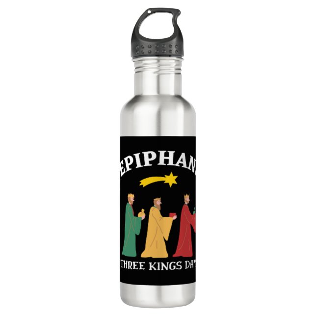 Epiphani Three Kings Day 710 Ml Water Bottle (Front)