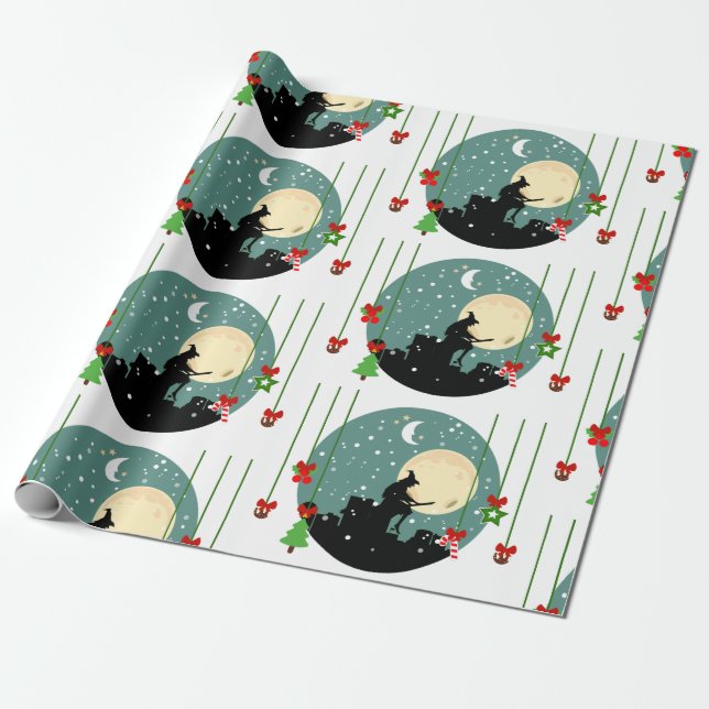 epiphany christmas befana wrapping paper (Unrolled)