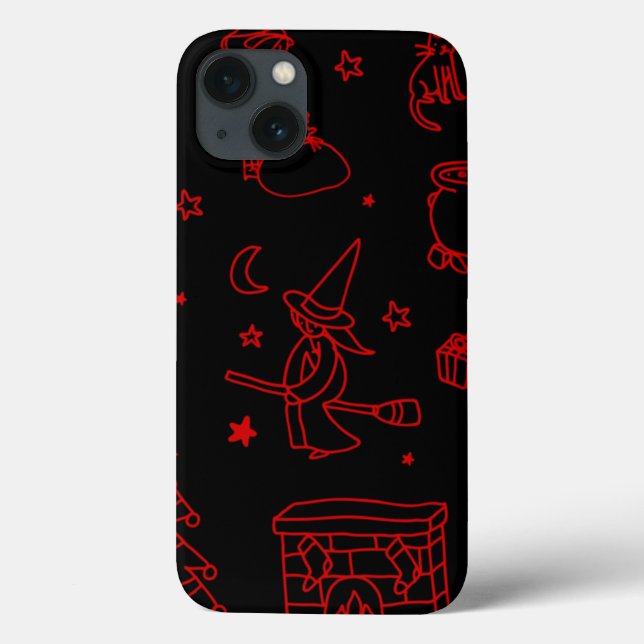 epiphany christmas witch befana black Case-Mate iPhone case (Back)