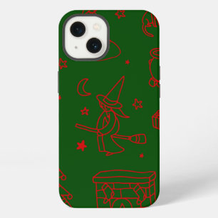 epiphany christmas witch befana green iPhone 13 case