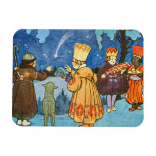 Epiphany Three Kings from the East by Zdenek Guth Magnet