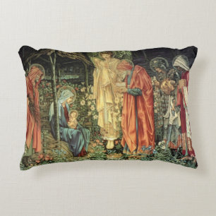 Epiphany Three Kings Virgin Mary Baby Jesus Joseph Decorative Cushion