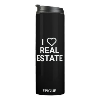 Epique I Heart Real Estate Black Tumbler