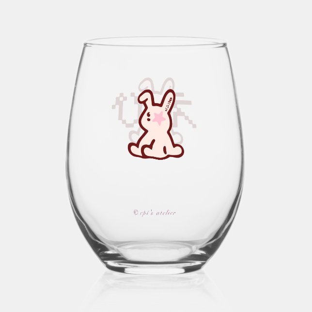 ©︎epi's atelier Logo Wine Glass (Back)
