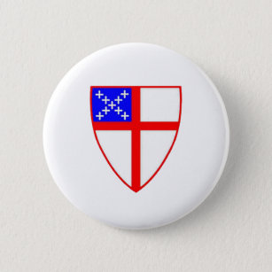 Episcopal Shield 6 Cm Round Badge