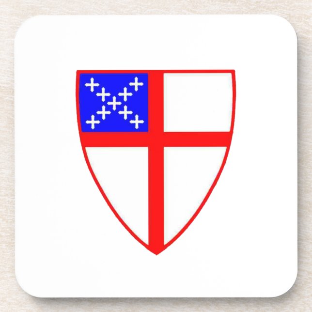 Episcopal Shield Coaster (Front)