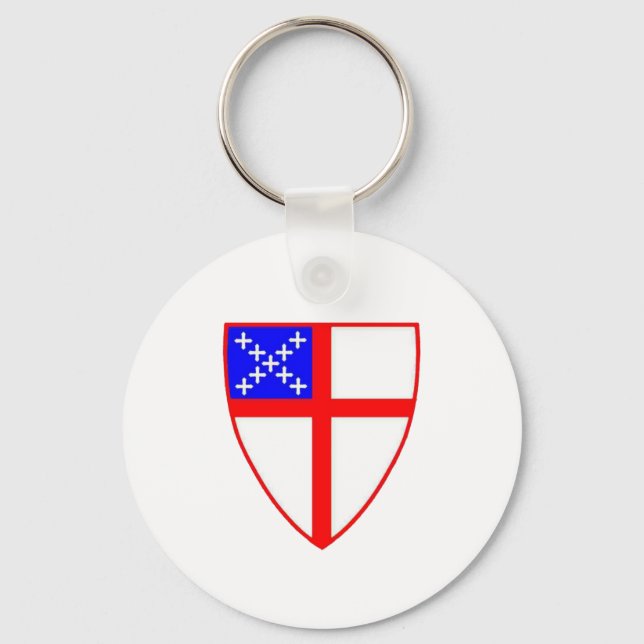 Episcopal Shield Key Ring (Front)