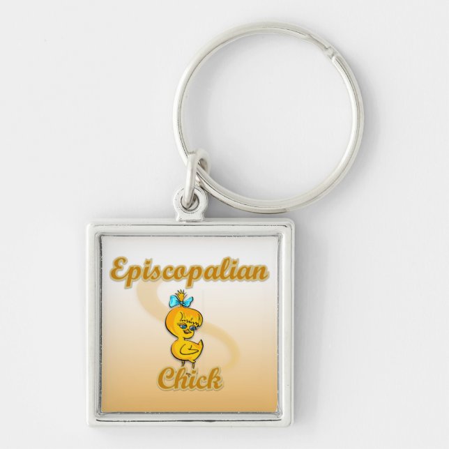Episcopalian Chick Key Ring (Front)