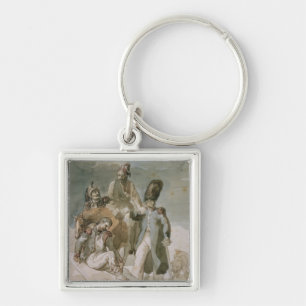 Episode from Napoleon's Retreat Key Ring