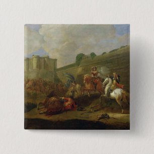 Episode of Fronde at the Faubourg Saint-Antoine 15 Cm Square Badge