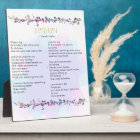 Epitaph Poem Watercolor Tabletop Plaque