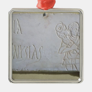 Epitaph with a relief of the Good Shepherd Metal Tree Decoration