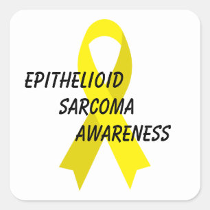 Epithelioid Sarcoma Awareness Ribbon by Janz Square Sticker