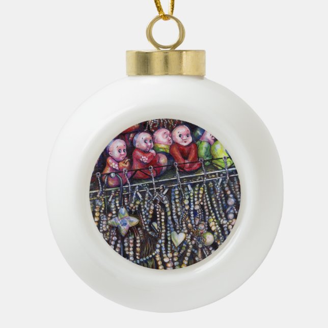Epitomise Ceramic Ball Christmas Ornament (Front)
