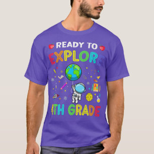 Eplore 4th Grade Back To School Astronaut Space Ep T-Shirt