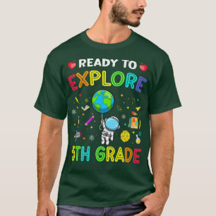 Eplore 5th Grade Back To School Astronaut Space Ep T-Shirt