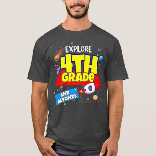 Eplore And Beyond 4th Grade Back To School Boys Gi T-Shirt