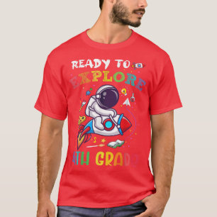 Eplore Fourth Grade Back To School Astronaut Space T-Shirt
